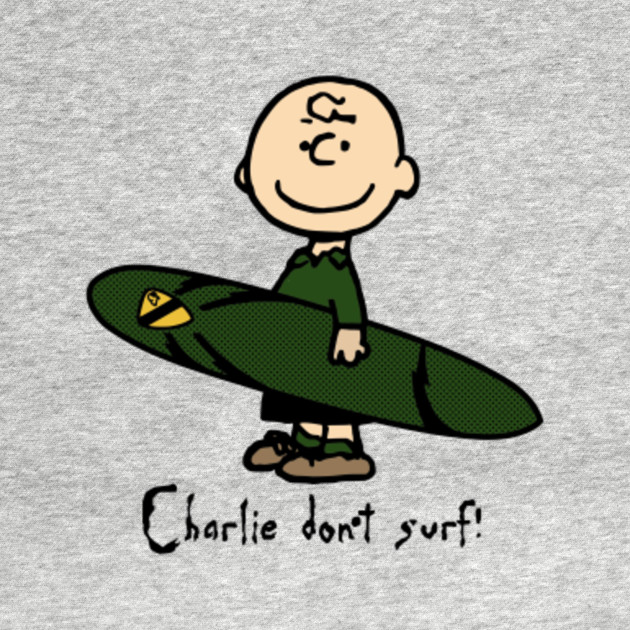 Charlie Dont Surf Charlie Brown Tank Top Teepublic 